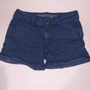 Abercrombie & Fitch stretch midi woman’s blue shorts. Size 2